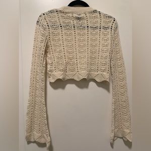 Forever 21 Boho Knit Top With Bell Sleeves Size M